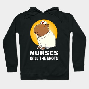 Nurses call the shots Capybara Nurse Costume Hoodie